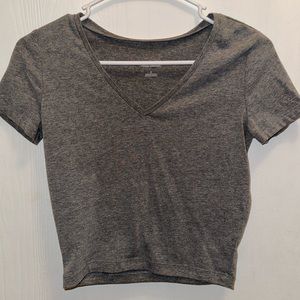 wild fable Cropped V-Neck Tee